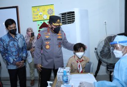 Vaksinasi Merdeka Anak, Kapolri: Upaya Menjaga Generasi Penerus Bangsa