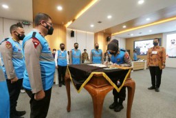 Seleksi Sekolah Inspektur Polisi, Pengambilan Sumpah Dilakukan Wakapolda Jatim