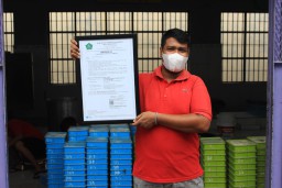 Dapur Lapas Sidoarjo Dapatkan Sertifikat Laik Hygiene Sanitasi Jasaboga dari Dinkes