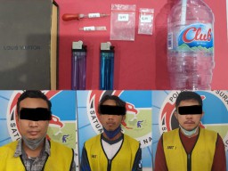 Asyik Santai Dalam Apartment, Tiga Pria Disergap Polisi