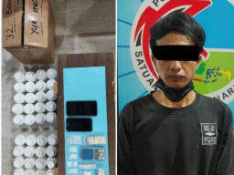 Ribuan Pil Ditemukan Polisi Saat Rumah di Setro Baru Digrebek