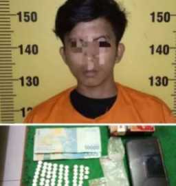 Polsek Rejotangan Tangkap Pengedar Pil Koplo