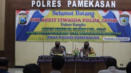 Tim Wasrik Itwasda Polda Jatim di Polres Pamekasan, Pengawasan Terkait Kinerja Polri