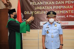 Empat Pimti Pratama Baru Sertijab di Kemenkumham Jatim