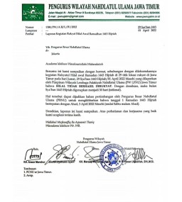 NU Tetapkan Puasa Pada 3 April 2022