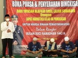 Lapas Narkotika Kelas IIA Pamekasan Akhiri Rangkaian Giat Ramadhan 1443 H