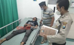 Jambret Bonyok Tersungkur dan Sempat Dihajar Warga