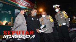 Polres Lamongan Gunakan Drone Kendalikan Arus Balik Lebaran