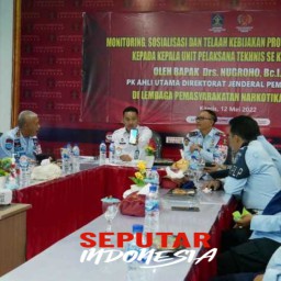 Lapas Narkotika Kelas II A Pamekasan Jadi Tuan Rumah Monitoring Sosialisasi Kebijakan Program Pemasyarakatan