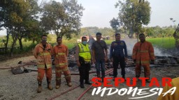 Dinas Damkar dan Penyelamatan Pos Temayang Padamkan Kebakaran di Kedungsumber Temayang