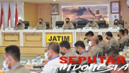 Anev Sitkamtibmas, Kapolda Jatim Bahas Covid 19 dan Ops Ketupat Semeru