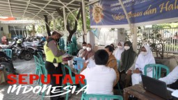 Polsek Mulyorejo Melakukan Monitoring Giat Vaksinasi