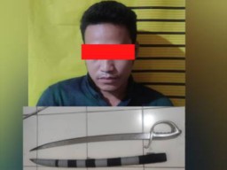 Bawa Pedang, Satu Pelaku Tawuran Kembali Dibekuk Polisi