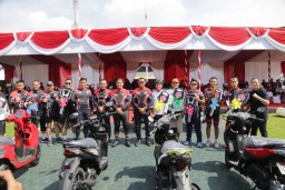 Gowes Peringati HUT Bhayangkara ke 76, Jajaran Polda Jatim