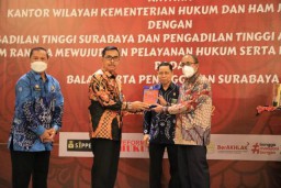 Sepakat Percepat Penyerahan Putusan, Komitmen Kanwil Kemenkumham-Pengadilan Tinggi Jatim