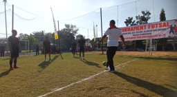 Dalam Rangka Bhayangkara Ke- 76 Polres Pamekasan Menggelar Turnamen Futsal