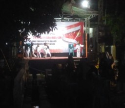 Jaga Situasi Kamtibmas, Babinkamtibmas Polsek Plumpang Giat Pengamanan Pentas seni Di Dusun Pakis