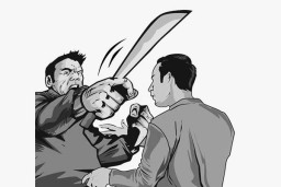 Tak Terima Ditagih Hutang, Parang Berbicara