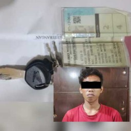 Pria di Surabaya Gasak Motor di Jalan Sampurna