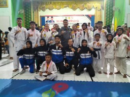 Kejuaraan karate Piala kepala kemenag ll di Bojonegoro
