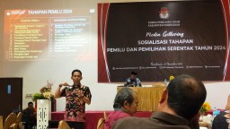 Sosialisasi Tahapan Pemilu Serentak di Pamekasan