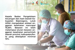 Anggaran Kesehatan Bojonegoro Capai 19,26% dari APBD