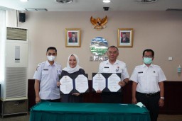 Bupati Bojonegoro Bersama Sekretaris Utama BMKG Tandatangani MoU Mitigasi Bencana