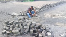 Dibantu PT BSI, Jalan di Desa Sumbermulyo Pesanggaran Mulus