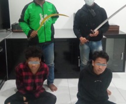Pakai Koplo Bawa Celurit Gelar Tawuran, Anggota Gengster Dibekuk