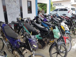 Balap Liar, Puluhan Motor Diamankan Satlantas Polres Sampang