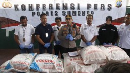 Penyeludupan Pupuk Ilegal Digagalkan Polres Sumenep