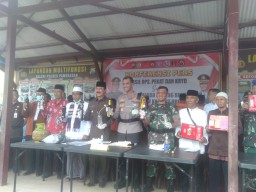 Operasi Pekat Semeru 2023, Polres Pamekasan Ungkap 37 kasus dengan 40 Tersangka