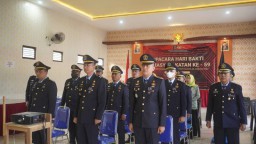 Yasonna H Laoly Sebagai Inspektur Upacara Puncak HBP Ke-59 Tahun 2023.