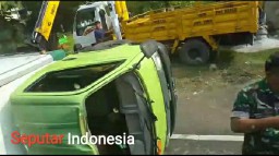 Dua Kendaraan Truk Di Wilayah Camplong Beradu Banteng