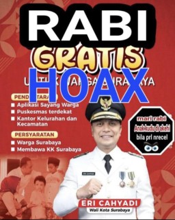 Pemkot Surabaya Tegaskan Poster Event Rabi Gratis Adalah Hoaks