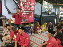 Resmikan Posko Ganjar Klampis Ngasem, Anas Karno: Salam Pancasila!
