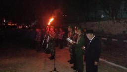 Apel Kehormatan dan Renungan Suci di Pamekasan