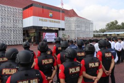 Macan Menak Sopal ada di Polres Trenggalek, Jaga Kondusifitas Wilayah Kabupaten