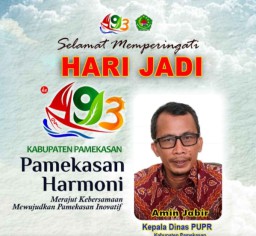 Kepala Dinas PUPR Kabupaten Pamekasan : Selamat Hari Jadi Pamekasan ke-493