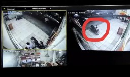 Aksi Curi Motor Terekam, Polisi Kejar Pelakunya