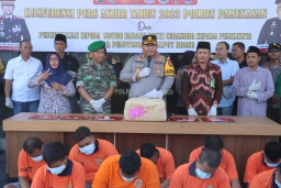 Polres Pamekasan Ungkap Kasus Sepanjang Tahun 2023, Angka Gangguan Kamtibmas Turun 28,11 Persen