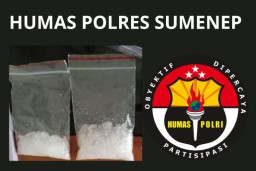 Ada Apa? Ungkap Pelaku Sabu, Namun Tak Ada Pemberitaan dari Humas Polres Sumenep