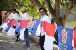 Cara Unik Kecamatan Tegalsari Lantik Pengurus Karang Taruna Periode 2024-2029, Lakukan Konvoi Hingga Pembentangan Bendera