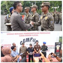 Gempur Rokok Ilegal, Sinergi Pemkot Surabaya dan Bea Cukai Berhasil Cegah Kerugian Negara