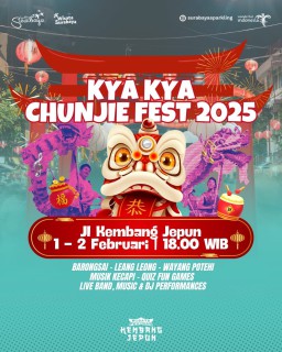 Semarakan Tahun Baru Imlek, Pemkot Surabaya Bersama Pedagang Gelar Kya-Kya Chunjie Fest 2025