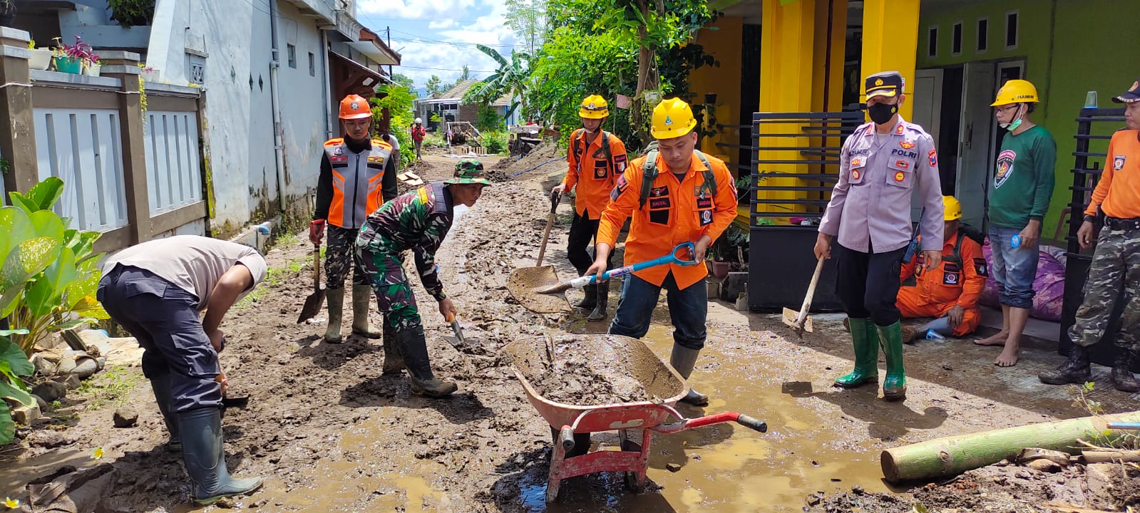 Banjir yang terjadi di Jember