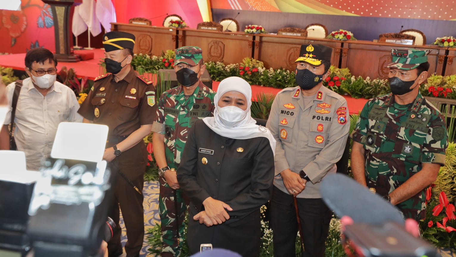 Gubernur dan forkopimda Jatim