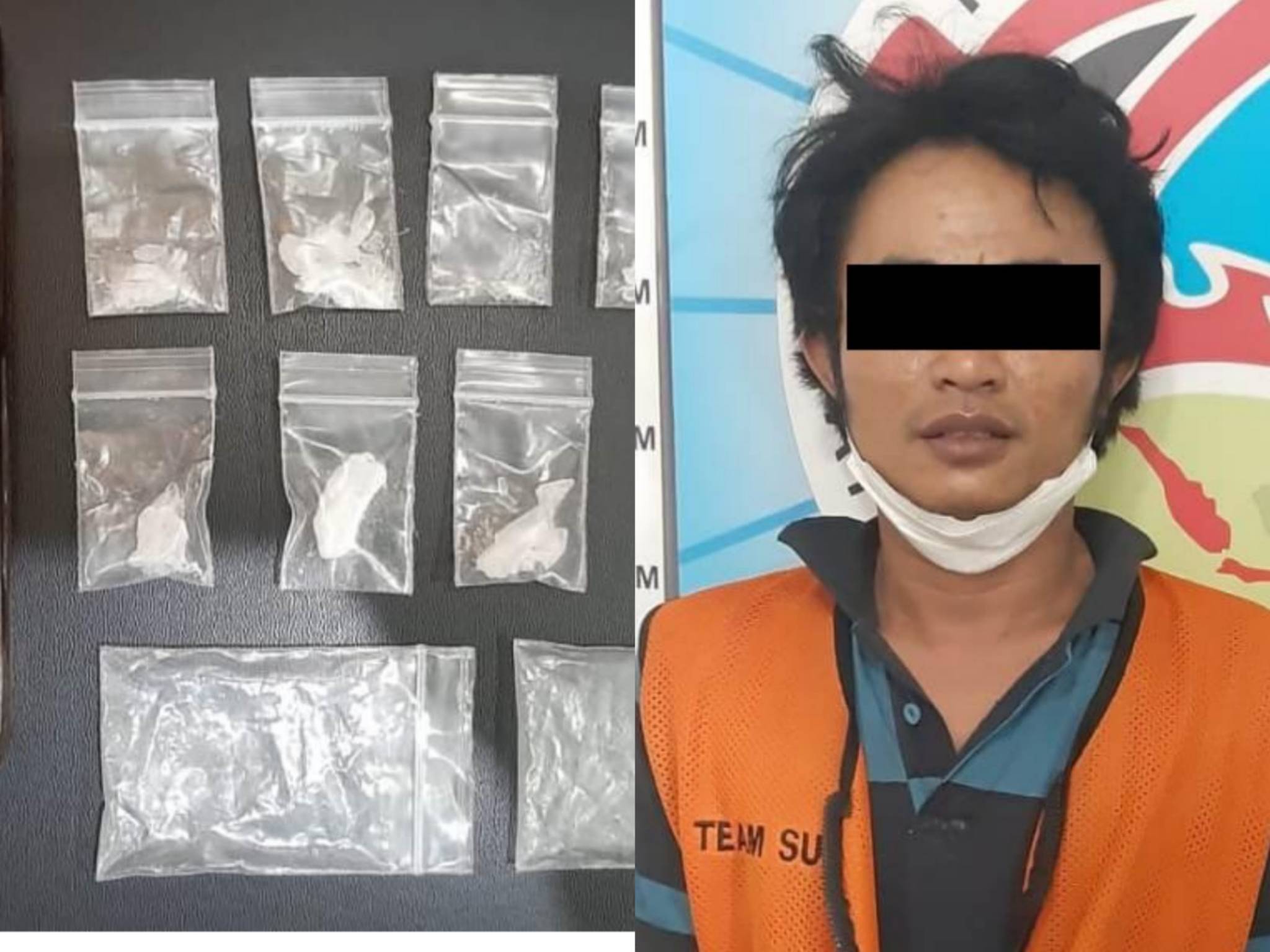 Diduga pengedar narkoba yang ditangkap Polrestabes Surabaya