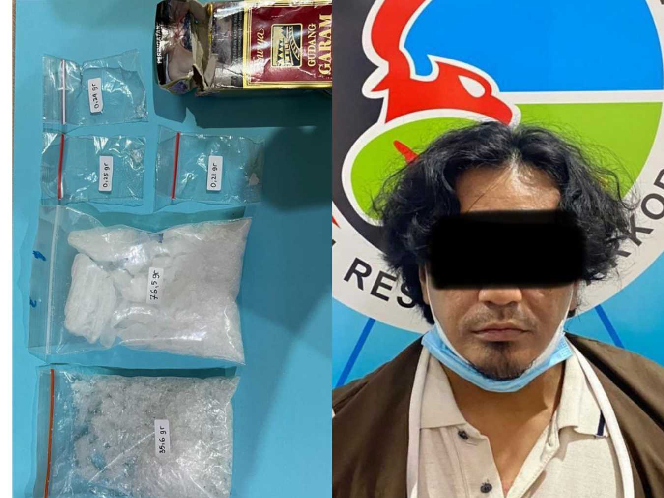 Pelaku Ojol yang nyambi jual sabu