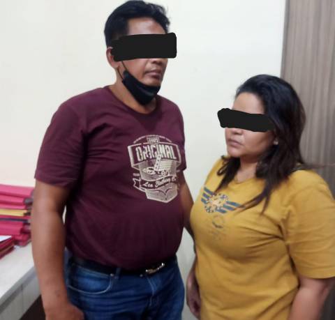 Pasutri yang melakukan penipuan ASN di Surabaya